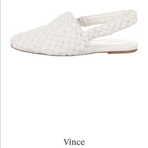 Vince Leather Slingbacks